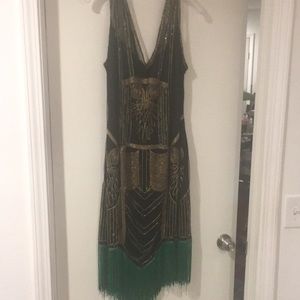 Unique vintage flapper dress